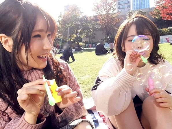 【JD2人組ナンパ】芝生で無邪気にはしゃぐ女子大生をゲット！正常位生ハメで無邪気な笑顔がエロ可愛い♥無防備なカラダとドスケベな反応に興奮必至！！